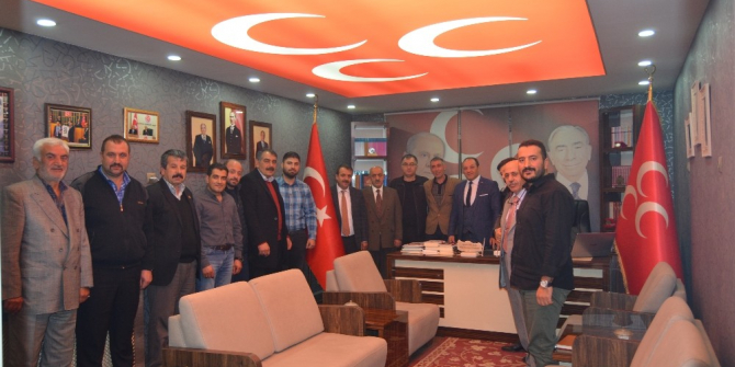 MHP Erzurum İl Başkanı Karataş meclis üyeleri ile istişare etti