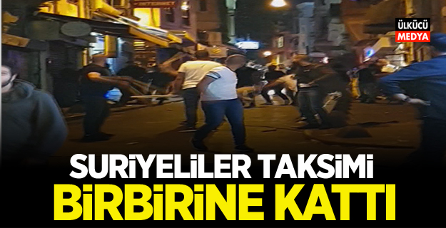 Suriyeliler taksimi birbirine kattı