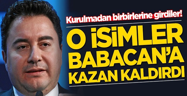 Ali Babacan'a O isimler kazan kaldırdılar