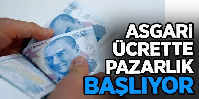 Asgari ücrette zam pazarlığı yarın başlıyor