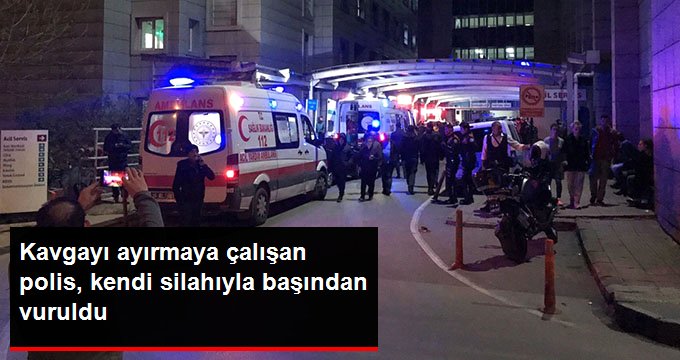 Bursa'da kavga ihbarına giden polis memuru kendi silahıyla başından vuruldu