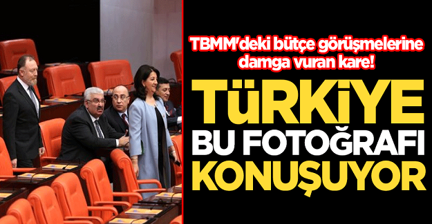 TBMM'deki bütçe görüşmelerine damga vuran kare! Türkiye bu fotoğrafı konuşuyor