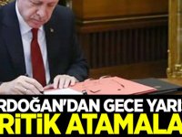 Cumhurbaşkanı Erdoğan'dan kritik atamalar!