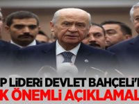 MHP Lideri Devlet Bahçeli'den önemli açıklamalar