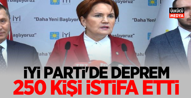 İyi Parti'de deprem! 250 kişi istifa etti