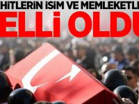 Şehitlerimizin isim ve memleketleri belli oldu