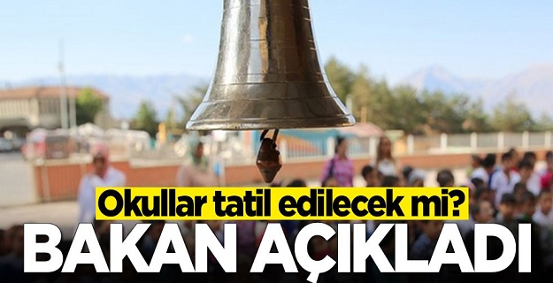 Okullar tatil edilecek mi? Sağlık Bakanı açıkladı