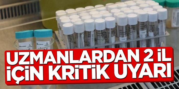 Uzmanlardan 2 il için kritik Koronavirüs uyarısı