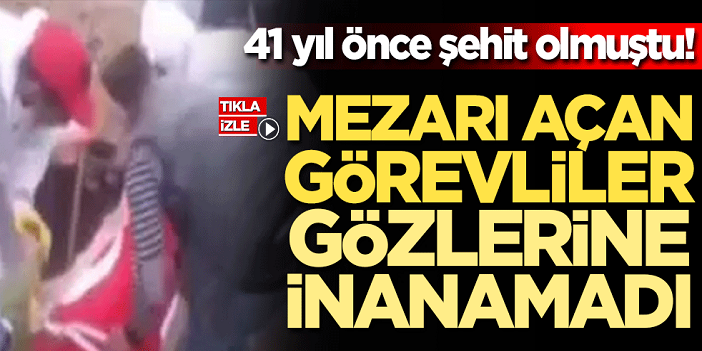 41 yıl önce şehit olan komiserin naaşı olduğu gibi duruyor